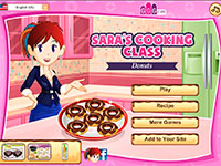 Игра Кухня Сары: пончики Игра Кухня Сары: пончики