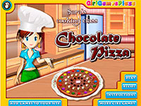 Игра Кухня Сары: шоколадная пицца Игра Кухня Сары: шоколадная пицца